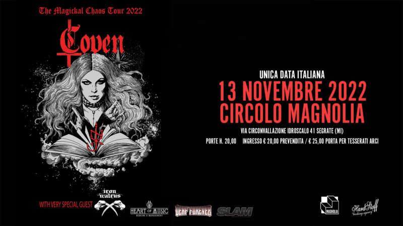 COVEN – il ritorno dei maestri dell’occult rock il prossimo 13 novembre al Circolo Magnolia