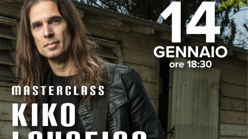 KIKO LOUREIRO – il 14/01/2023 masterclass con il chitarrista dei Megadeth