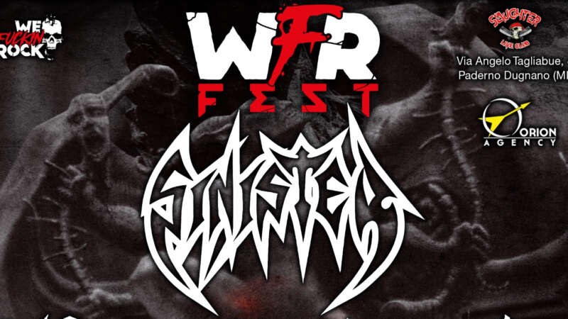 SINISTER – live il 30 aprile per il WFR FEST