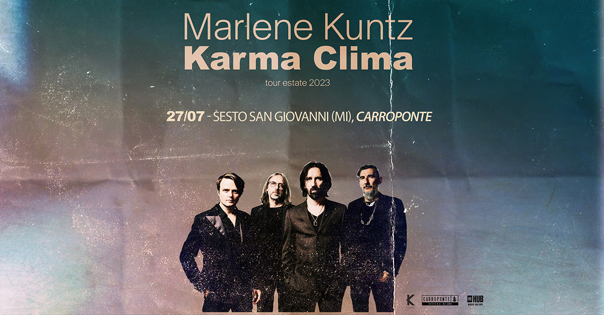 MARLENE KUNTZ – ritorno dopo otto anni al Carroponte per questa band di culto