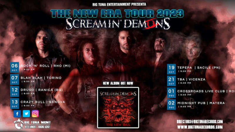 SCREAMIN’ DEMONS (EX DEATH SS) – le date del tour: comunicato ufficiale