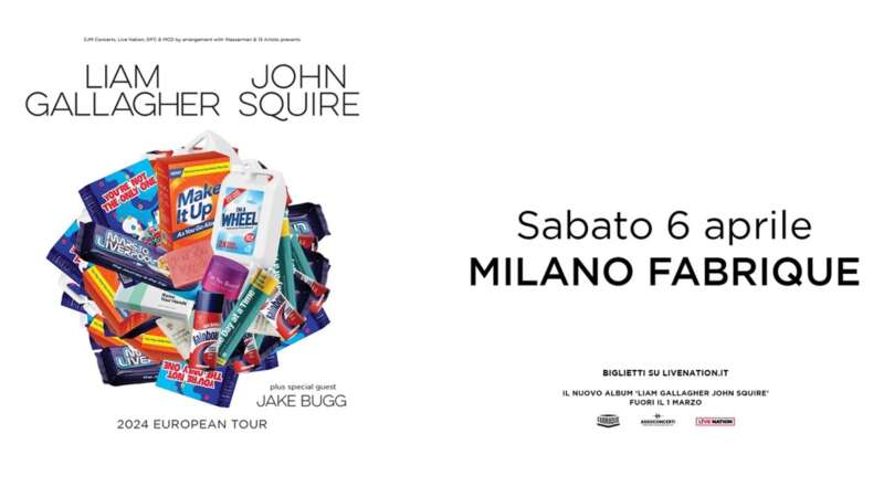 LIAM GALLAGHER & JOHN SQUIRE – si ritrovano per un imperdibile evento il 6 aprile 2024 al Fabrique di Milano