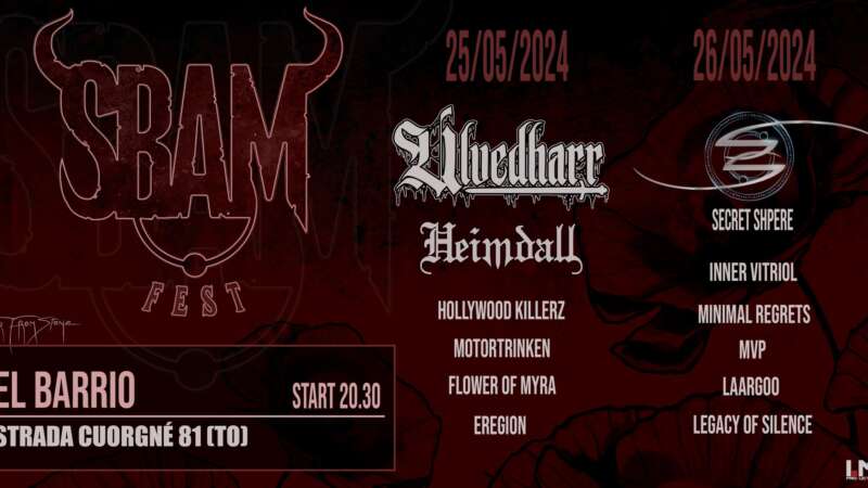 SBAMFEST – torna a Torino il super rock metal weekend