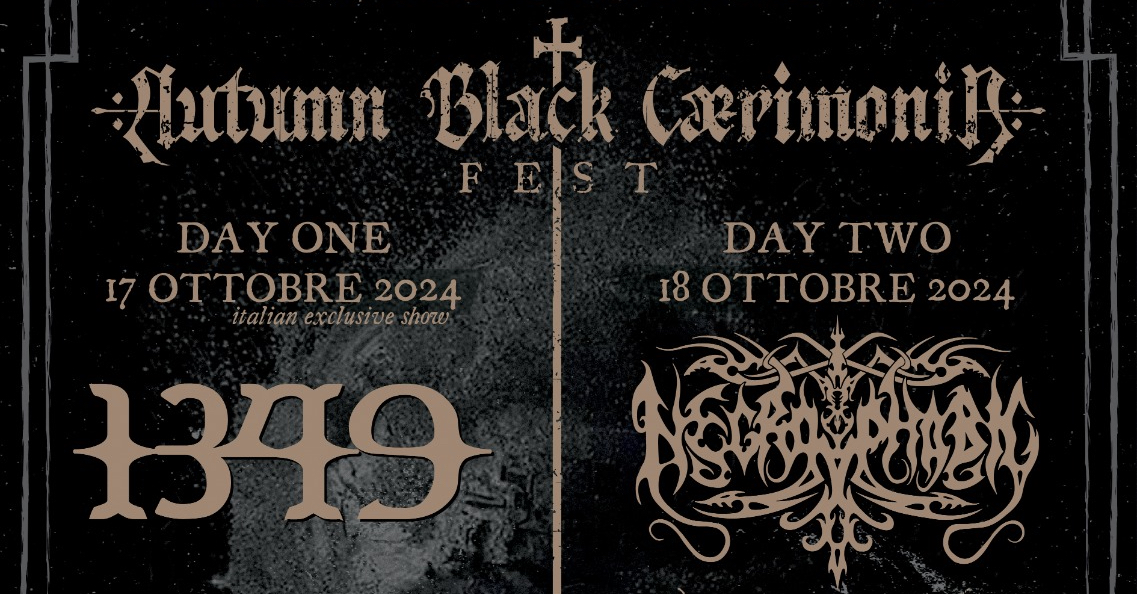 AUTUMN BLACK CÆRIMONIA – il bill completo del festival