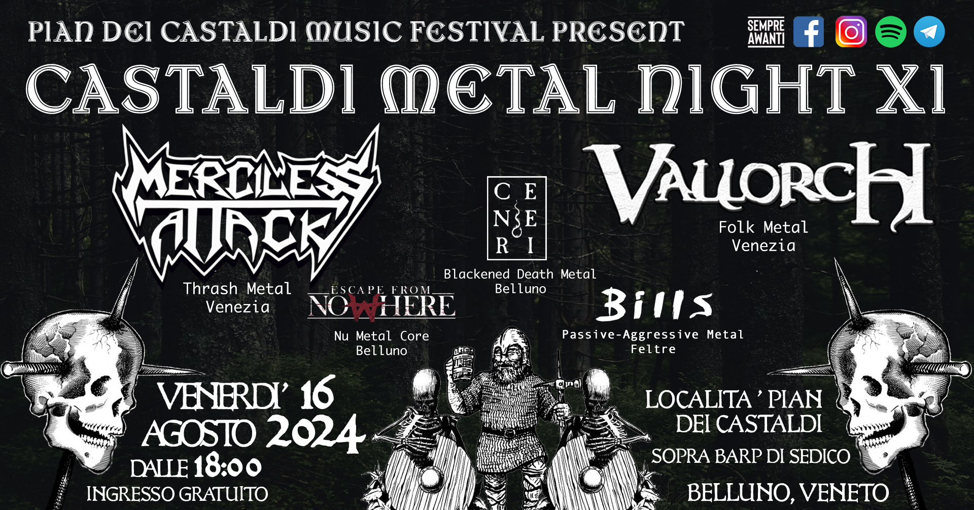 CASTALDI METAL NIGHT – annunciato il bill