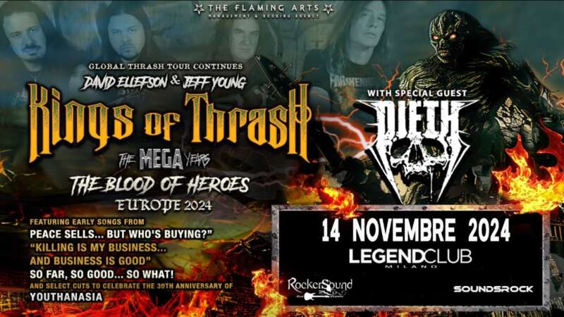 KINGS OF THRASH – dal vivo il 14 novembre al Legend Club Milano