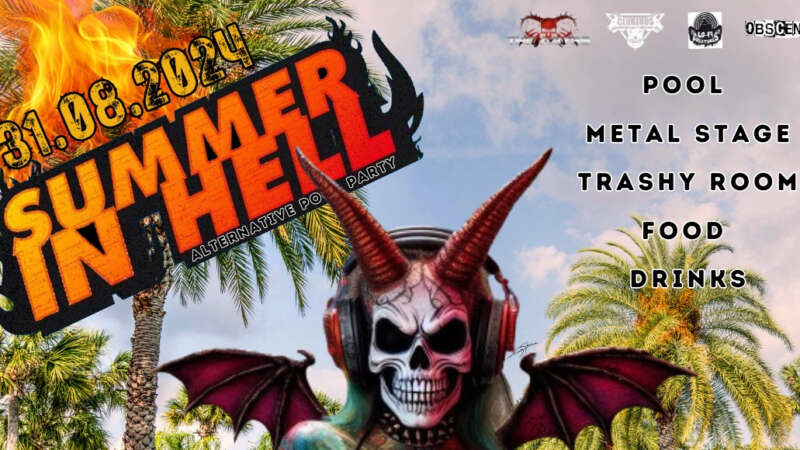 SUMMER IN HELL – il metal party in piscina, sabato a Castelfranco Emilia (MO)