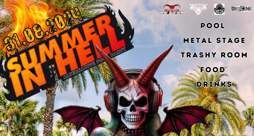 SUMMER IN HELL – il metal party in piscina, sabato a Castelfranco Emilia (MO)