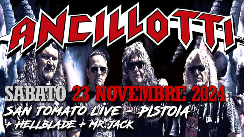 ANCILLOTTI – annunciano gli spettacoli italiani del “Get out & scream – 15th anniversary” tour