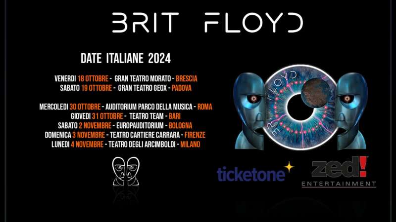 BRIT FLOYD – un imperdibile show per celebrare il 30° anniversario dell’album “The Division Bell”