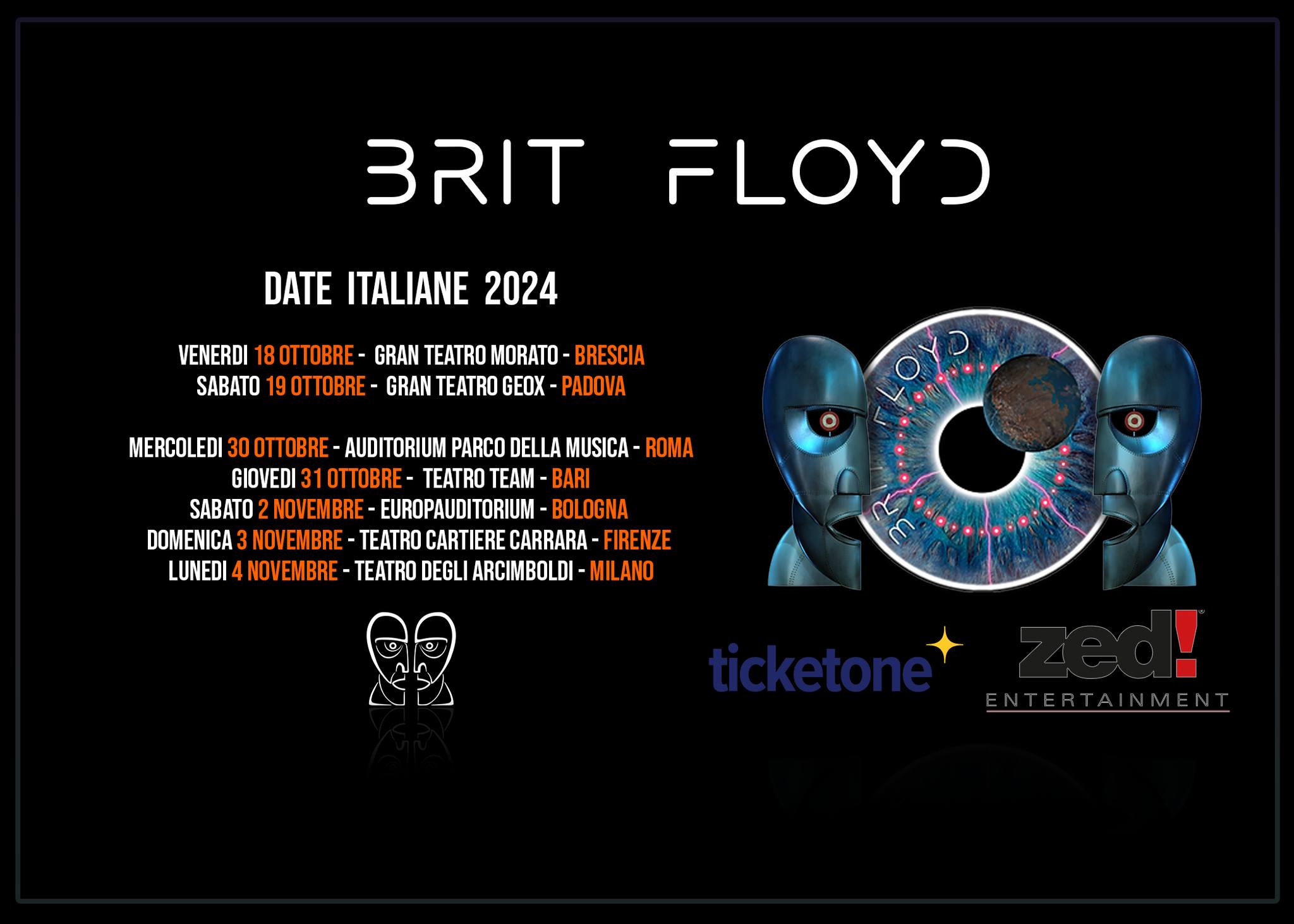 BRIT FLOYD – un imperdibile show per celebrare il 30° anniversario dell’album “The Division Bell”