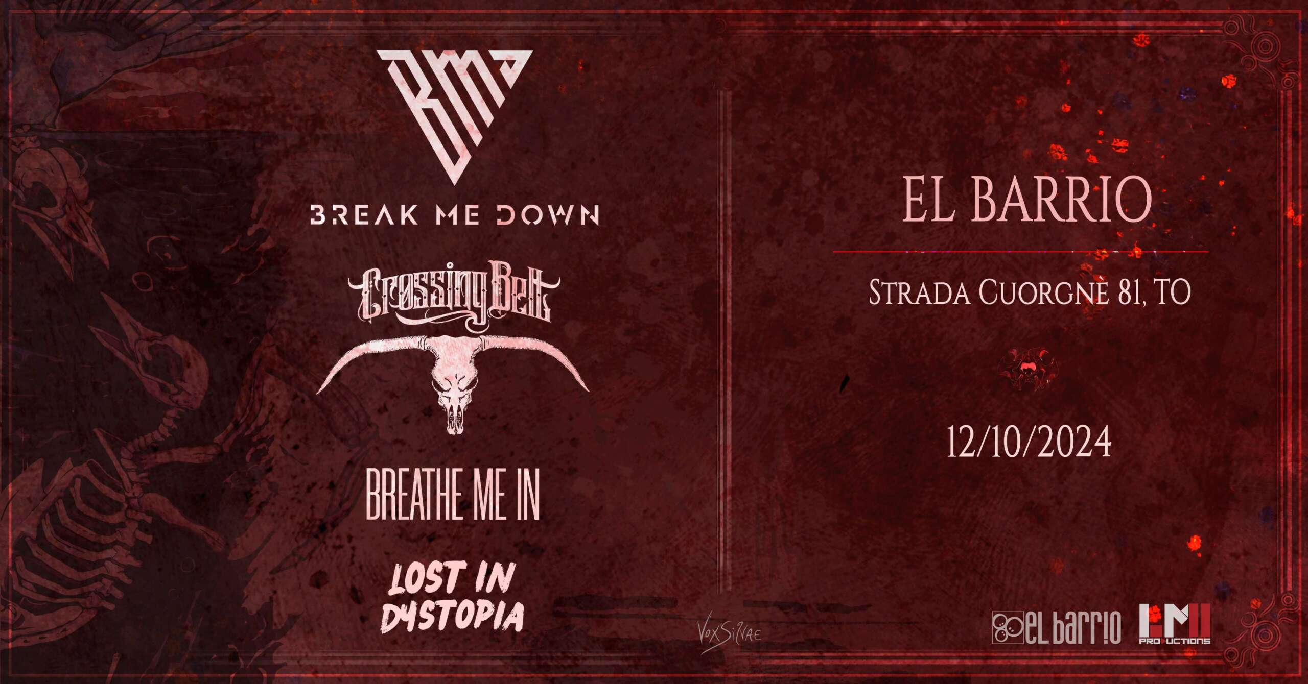 BREAK ME DOWN – il 12 ottobre dal vivo a Torino