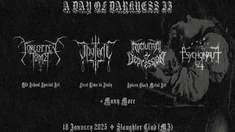 A DAY OF DARKNESS FESTIVAL – gli orari della seconda edizione