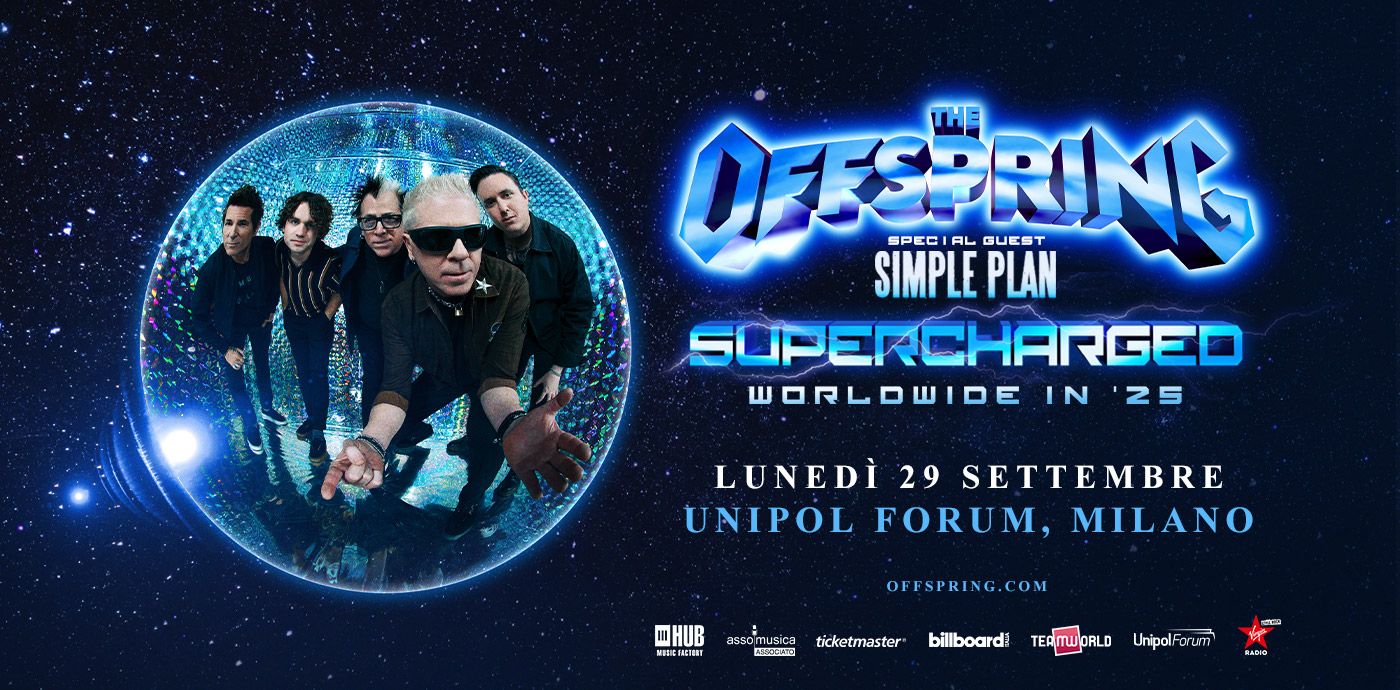 THE OFFSPRING – unica data italiana il 29 settembre 2025 all’Unipol Forum di Milano