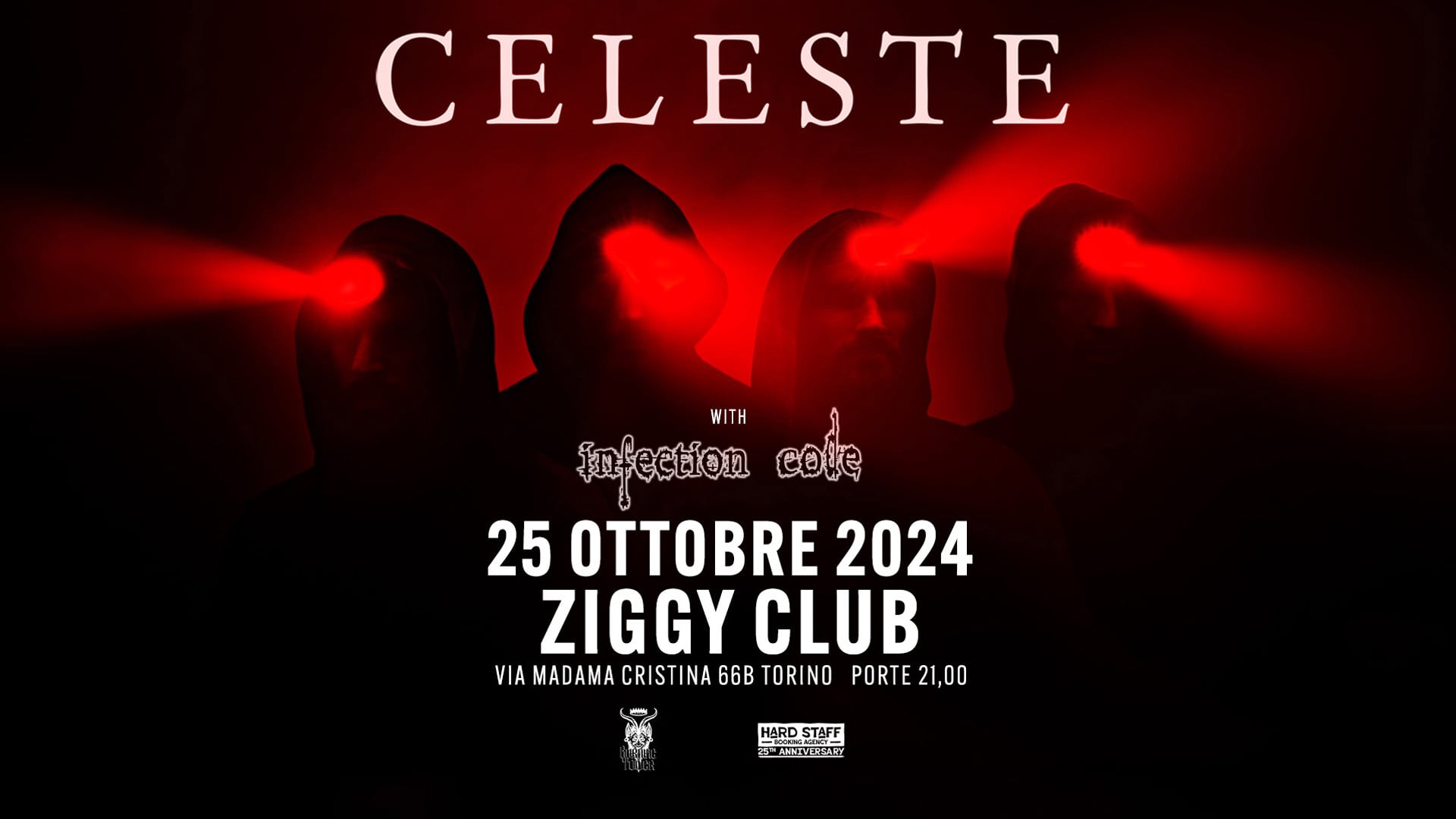 CELESTE + INFECTION CODE – live allo Ziggy Club (TO) il 25 ottobre