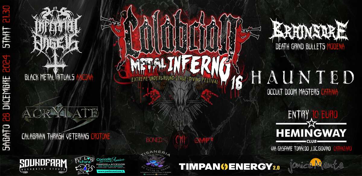 CALABRIAN METAL INFERNO FEST – i dettagli della 16ma edizione