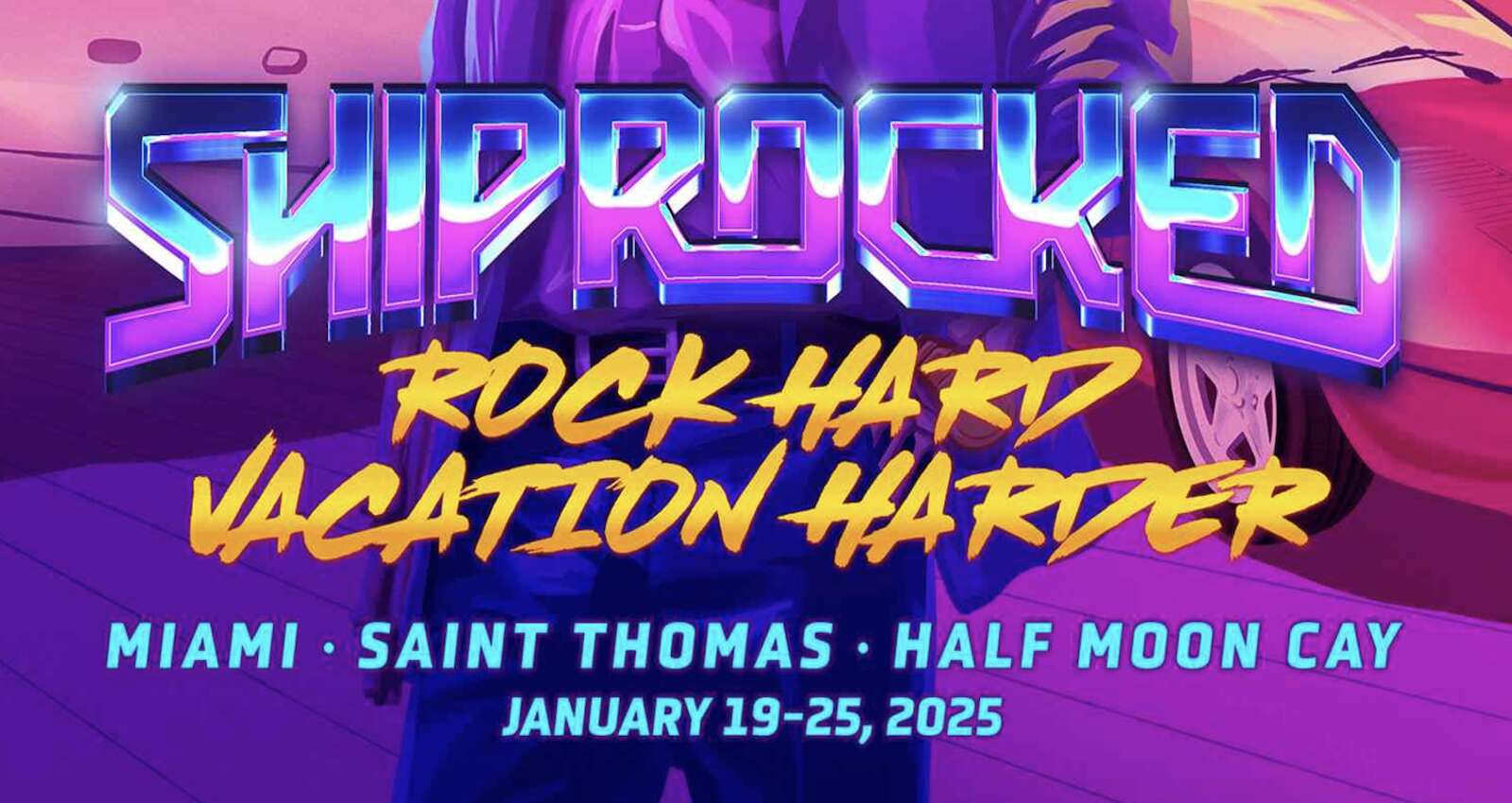 SHIPROCKED 2025 – dal 19 al 25 gennaio, torna la crociera rock tra le più longeve; ancora qualche cabina disponibile.