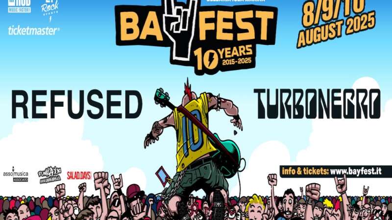 BAY FEST 2025 – Refused e Turbonegro sono i primi nomi dell’edizione del decennale