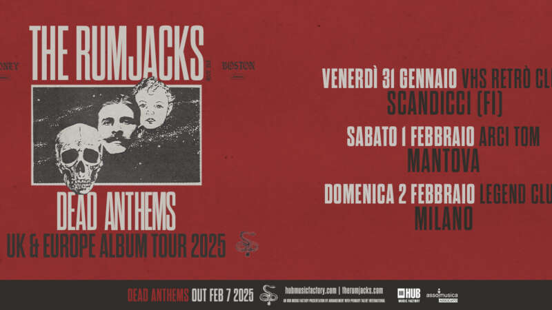 THE RUMJACKS – gli orari delle tre date italiane