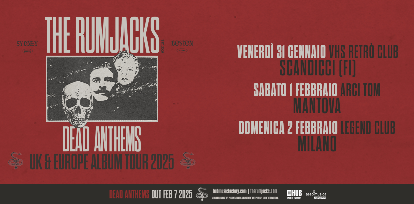 THE RUMJACKS – gli orari delle tre date italiane