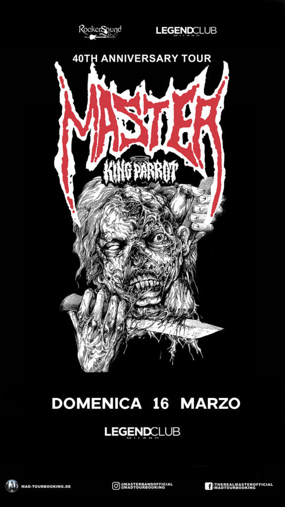 MASTER + KING PARROT dal vivo al Legend Club di Milano