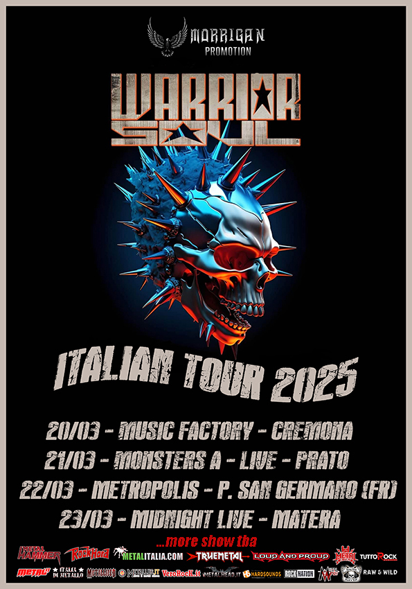 WARRIOR SOUL tour italiano a Marzo 2025