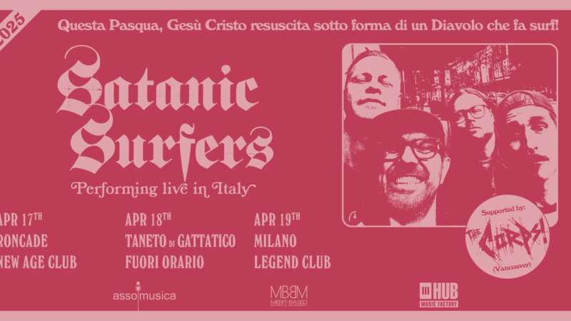 SATANIC SURFERS – tornano in Italia ad aprile per tre date