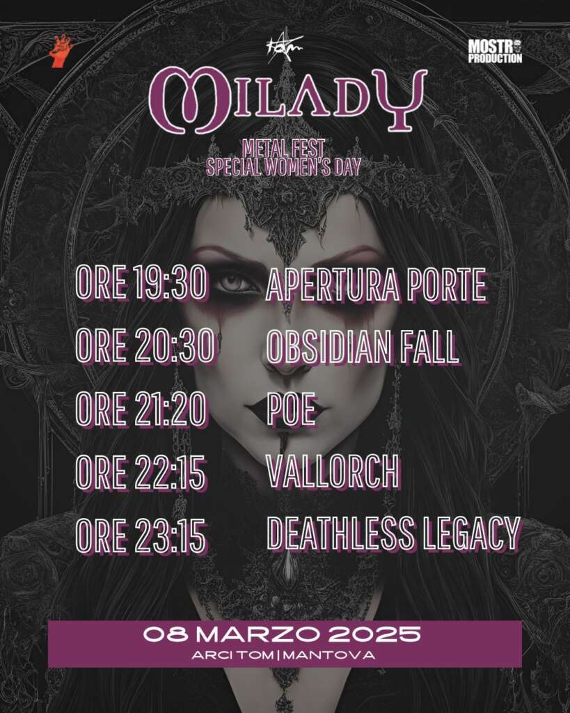 MILADY METAL FEST gli orari