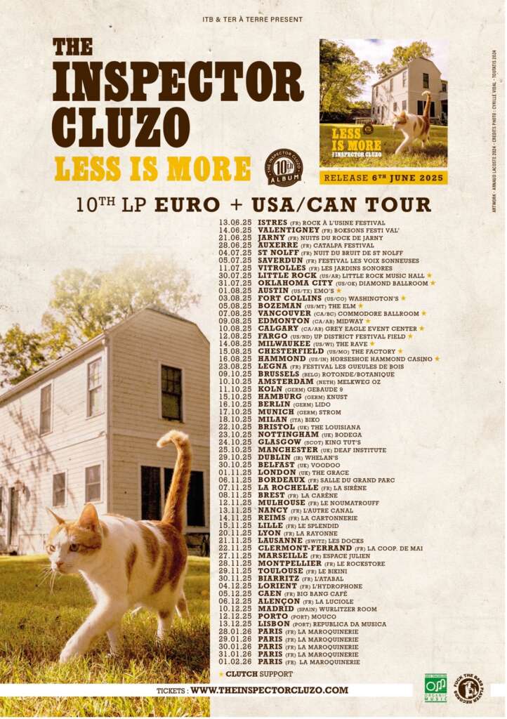 THE INSPECTOR CLUZO le date del tour mondiale