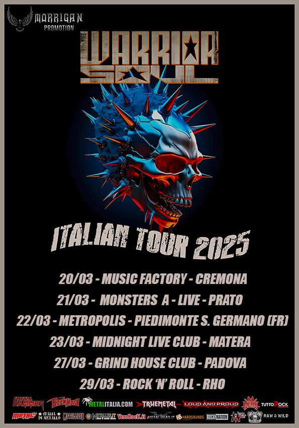 WARRIOR SOUL nuove date italiane